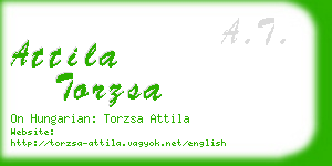 attila torzsa business card